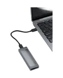 Lexar M.2 SSD Portable Hard Drive Enclosure, M.2 NVMe Protocol, Type-C Transfer, Compatible with Laptops And Apple 17-Inch External Hard Drive Enclosure, Metal Heat Dissipatio