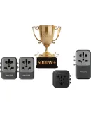 PHILIPS Global Universal Adapter Plug Multi-Country Travel Socket Converter for Foreign Japan, Hong Kong, Macau, European Standard, American Standard, Australian Standard, UK Standard Singapore Compatible 1005L