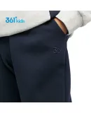 361° Children's Clothing, Boys' Pants for Spring, Big Kids' Versatile Sports Knit Trousers, Dark Navy Blue, Size 160