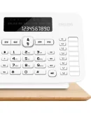 PHILIPS Digital Cordless Telephone, Wireless Landline, Parent-Child Handset, Internal Line Calling, Fixed-Line Telephone, DCTG496 One-To, White