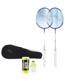 ANTA Badminton Racket Set, Aluminum Alloy Deep Groove, Ultra-Light And Durable, for Training, Adults, Children, Students, Model 621-5