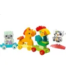 LEGO Building Blocks, Duplo 10412 Cute Animal Train, Large Particle Building Blocks, Children's Toy, Birthday Gift