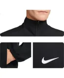 NIKE Men's Spring And Autumn Stand-Collar Jacket, Quick-Dry, Fitness Training, Sports Casual, FB7500-010 Black M