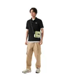 The North Face Short-Sleeve Polo Shirt for Men, Outdoor Comfortable Breathable Cotton T-Shirt New Arrival 87UX Black/JK3 S