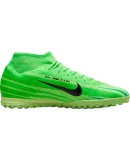 NIKE Men's Soccer Cleats, Jike SUPERFLY 9 TF Turf Cleats, Sports Shoes, FJ7199-300 Bright Green, Size 43