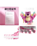 Disney Strawberry Bear Roller Skates for Children, Girls' Inline Skates, Professional Adjustable Roller Skates, Gift-Giving