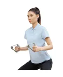 361° Women's Short-Sleeve T-Shirt, Spring And Summer Sports Polo Shirt, Quick-Dry, Running, Fitness, Casual Yoga, 662424130H-3