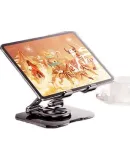 Shuotu tablet stand ipad desktop mobile phone stand 360 ° multi-function rotating folding lazy support rack eating chicken online class metal live video tablet stand universal