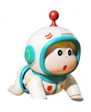 XST (XST) Infant Crawling Toy, Crawling Doll with 6 Lifts, Head-Lifting Practice Training, Early Education Toy with Magic Sound for Learning to Speak, Gift