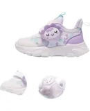 361° Children's Shoes, Toddler Walking Shoes for Spring, Boys And Girls 1-3 Years Old, Cartoon Baby Shoes, Purple, Size 27