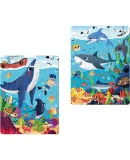 Big Eyes Little Doll Large Children's Magnetic Puzzle 3-6 Years Old Magnetic Educational Boys and Girls Birthday Gift 143 Pieces 2in1 Fun Park