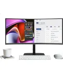 SAMSUNG (SAMSUNG), 34-Inch, S65UC, 2K, 100Hz, 90W, USB-C KVM, Curved, Ultrawide Screen, HDR, Built-In Speakers, Office, Monitor, LS34C650UACXXF