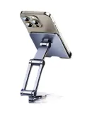 UGREEN Phone Stand for Desktop, Aluminum Alloy IPad Binge-Watching Live Streaming Tablet Lazy Support Stand, 360° Rotating Convenient Folding Adjustable Height Suitable for Apple 17 Huawei Xiaomi