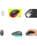 Logitech M190 [Enterprise Grade] Wireless Medium to Large Mouse for Desktop And Laptop Business Office Use with USB Receiver, Graphite Black [Order Bonus]
