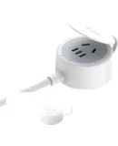 UGREEN Power Strip/Extension Cord/Socket/Power Bar/Power Strip/Drag Cord/Power Board, New National Standard Five-Hole Power Extension Cord with Dust Cover, for Dormitory And Home Use, Total Length 0.6 Meters