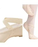 Sansha Dance Shoes, Ballet Shoes, Practice Shoes, Soft Shoes, Slightly Elastic Cat Paw Shoes S62D, Black, Size 40