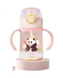 THERMOS Children's Water Bottle Panda PPSU Baby Handle Straw Cup, Heat-Resistant School Cup with Handle, Student Cup BBSI