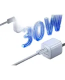 PISEN GaN Apple 16 charger PD30W fast charging kit with dual Type-C data cable for iPhone 15 pro max Huawei Xiaomi mobile phone iPad tablet plug