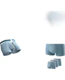 Li-Ning Men's Underwear (3-Pack), Sports Underwear, Tight-Fitting Breathable Boxer Briefs, Running Anti-Chafing Crotch Men's Boxer Shorts