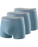 Li-Ning Men's Underwear (3-Pack), Sports Boxer Briefs, Anti-Chafing Crotch, Running Quick-Dry Modal Breathable Tight-Fitting Shorts