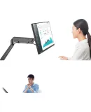 Lenovo (Lenovo) Monitor Stand, Desktop Adjustable Single-Screen Arm, Rotating Load-Bearing Computer Stand, Screen Support, Home Office Computer Stand A64-S Black