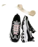 Skechers Women's Shoes, Milk Tea Panda Shoes, Retro Versatile Dad Shoes, Spring Thick-Soled Heightening Casual Shoes, Comfortable Soft-Soled Sneakers