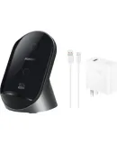 Huawei (HUAWEI) Vertical Wireless Charger (Max 80W) Package includes a 100W charger and a 6A data cable for Huawei Pura 80 series phones (Obsidian Gray).