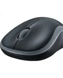 Logitech M186 [Enterprise Grade] Wireless Office (M185/M187P) Laptop And Desktop Symmetrical Mouse with 2.4G Wireless Receiver, Black And Gray [Single Unit Discount]