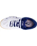 Li-Ning Table Tennis Shoes for Men And Women, Professional Table Tennis Sports Shoes, Tendon Color Sole, Whirlwind APTT017-2, White And Blue, Size 37