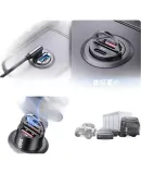 Philips Car Charger, Apple 17/16 Huawei Super Fast Charging Cigarette Lighter, Dual Car Charger PD Hidden Charger, Car Charging Adapter, 4316 Black