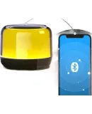 HP (HP) S02 Bluetooth Speaker, Mini Colorful Light Effects, Musical Rhythm Speaker, Computer And Phone Compatible, Home Mini Subwoofer, Small Portable Outdoor Wireless TWS Connected Mini Speaker