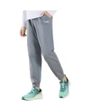 XTEP Children's Clothing, Boys And Girls, Big Kids, Fashionable Versatile Sports Knit Pants, Stone Gray, 165cm