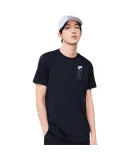 Li-Ning Short-Sleeve T-Shirt for Men And Women, Couples' Summer Wear, Cotton Loose Fit Trendy Printed 