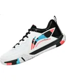 Li-Ning Badminton Shoes, Didi Feixing 2LITE, Standard White/black/Flame Red, AYTT003-2, Size 43.5