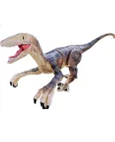 Huashimeng Remote Control Dinosaur Toy, Electric Intelligent Realistic Animal Model, Walks And Makes Sounds, Jurassic Velociraptor