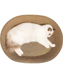 Fengkuangdezhuren Round Cat Scratching Board Bed, Wear-Resistant, No Shedding, Integrated Cat Scratcher, Large Size, Durable, Cat Paw Board, Scratch-Resistant