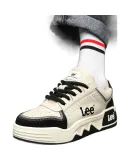Lee Casual Shoes for Men, 2025 Autumn Casual Sports Sneakers, Thick-Soled Height-Increasing Loafers for Men, Black, Size 38