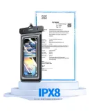 UGREEN mobile phone waterproof bag [floating] touch screen waterproof case swimming rafting touch screen lanyard hanging neck takeaway rider special rainproof protective case diving sealed bag