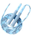 361° Adjustable Jump Rope for Sports Exercise, Tangle-Free, Suitable for Primary And Secondary School Students' Training, Can Be Signed, Soft Tube Rope, Gray-Blue