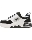 Lee Casual Shoes for Men, Sneakers, Sports Casual Versatile Trendy Thick-Soled Heightening Loafers, Black, Size 41