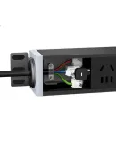 PHILIPS Wireless PDU Cabinet Socket, Gaming Self-Wiring Power Strip, 6 Outlets, 2.5 Square Mm Plug, Fish Tank Power Strip, Engineering High-Power Computer Room Low-Voltage Box Suitable for Extension Cord