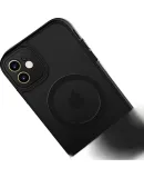 KEKLLE [Skin-Like Magnetic] Case for IPhone 11, Apple 11 Protective Cover, Magnetic Wireless Charging, Frosted Anti-Drop, Full Lens Protection, Soft Edge Case, Midnight Black