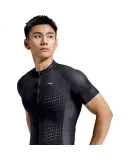 Li-Ning Cycling Jersey Short-Sleeve Top for Men, Summer Bicycle Quick-Dry Short Sleeve Breathable Sweat-Wicking Road Mountain Bike Racing Jersey