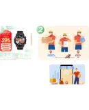 HONOR Watch GS 4 Black, Slim Design, 14-Day Ultra-Long Battery Life, Comprehensive Health Monitoring, Smartwatch Multifunctional Watch Gift for Boyfriend