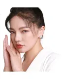Qlady Pearl-Like Silver Stud Earrings for Women, Elegant And High-End Feel, New 2024 Silver Needle Ear Jewelry, Birthday Gift