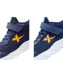 XTEP Children's Shoes, Boys And Girls Mesh Breathable Basic Running Shoes, Deep Blue/Bay Blue, Size 40