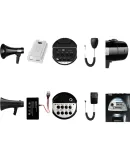 Aiguozhe A58 Wireless Megaphone Handheld Loudspeaker High-Power Outdoor Recording Promotional Speaker Portable Large-Sound Public Address System Bluetooth/TF Card/USB Dual Battery