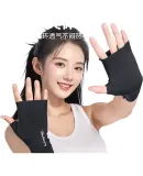 Li-Ning Cycling Sun Protection Gloves, Fingerless Summer Ice Silk Thin Fishing Driving Outdoor Cycling Sunshade Cool Insulation Gloves
