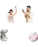 Baseus WM01 [Line Dog Co-Branded Edition], In-Ear True Wireless Bluetooth Sleep Earphones, Gaming Music Sports Noise Reduction, Compatible with Apple Huawei Xiaomi