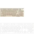 HP K10G-98L Custom Mechanical Keyboard, Milk Tea Color, Wired Keyboard with Gasket Structure, 98-Key Layout with Knob